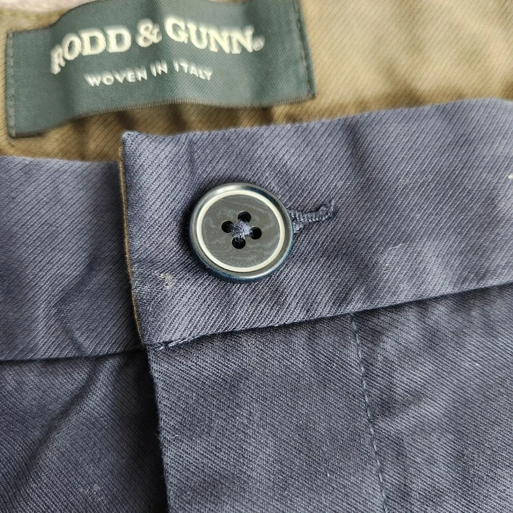 New $148 Rodd & Gunn Men's Regular Fit West Cape Pants 44x34 44 34 Navy Denim